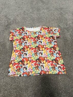 Disney Princess Theme Shirt Sz 8